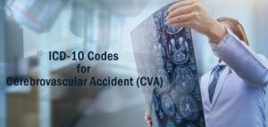 Cerebrovascular Accident, ICD-10 codes for CVA, Symptoms of CVA, Treatment for CVA, causes of CVA, Cerebral infarction